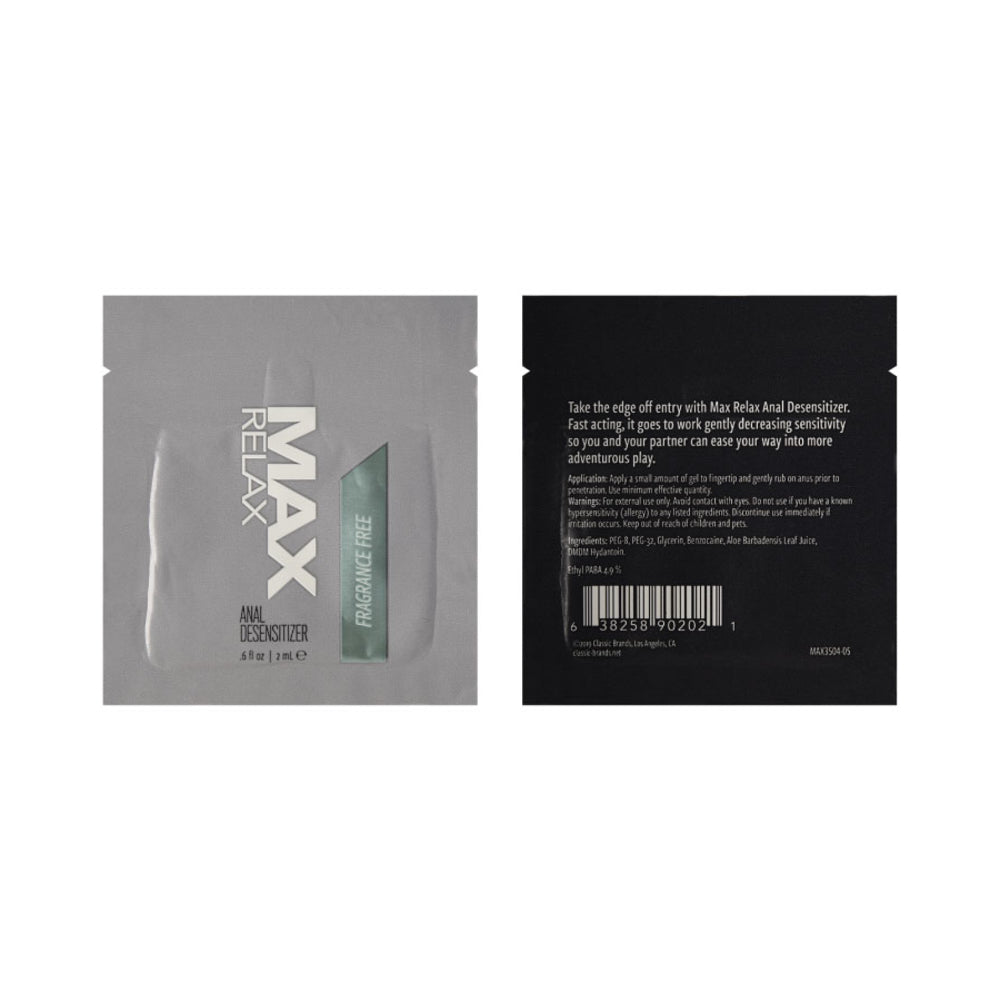Max Relax Anal Desensitizer Foil 2ml