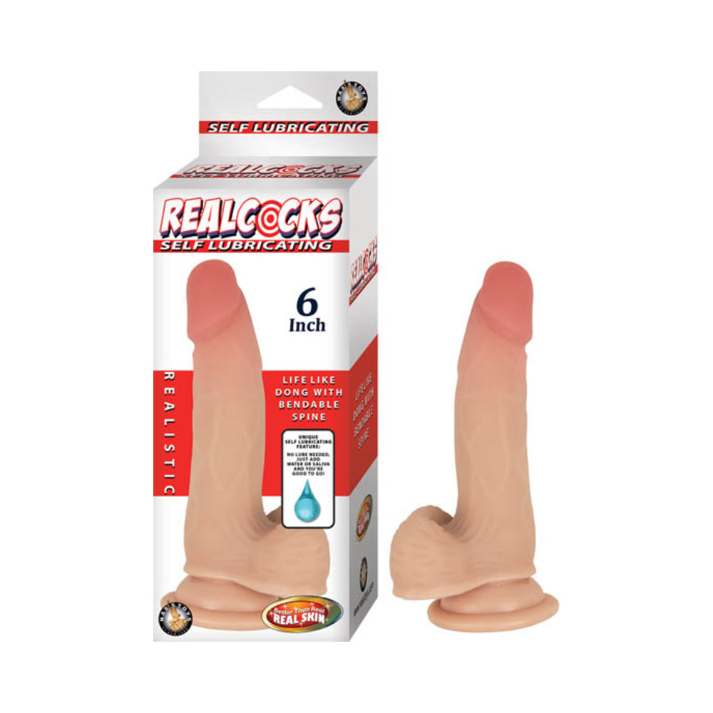 Realcocks Self Lubricating 6"-flesh