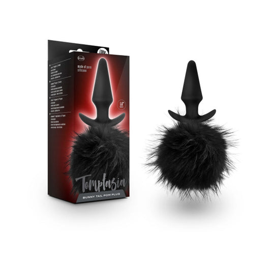 Temptasia Bunny Tail Pom Plug Black