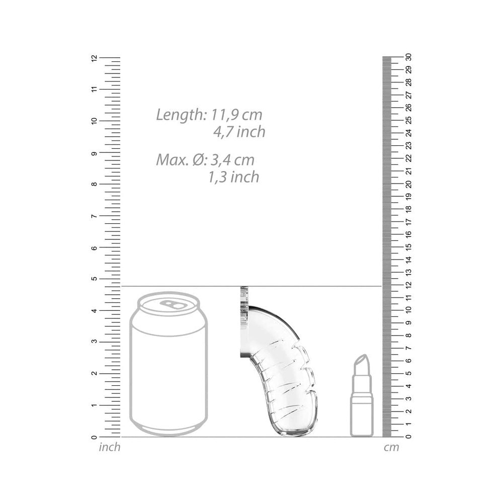 Cage With Silicone Urethal Sounding 16 - Transparent