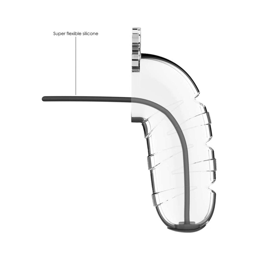 Cage With Silicone Urethal Sounding 17 - Transparent