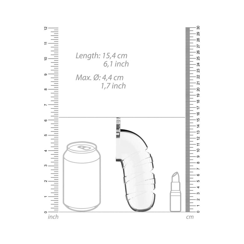Cage With Silicone Urethal Sounding 17 - Transparent