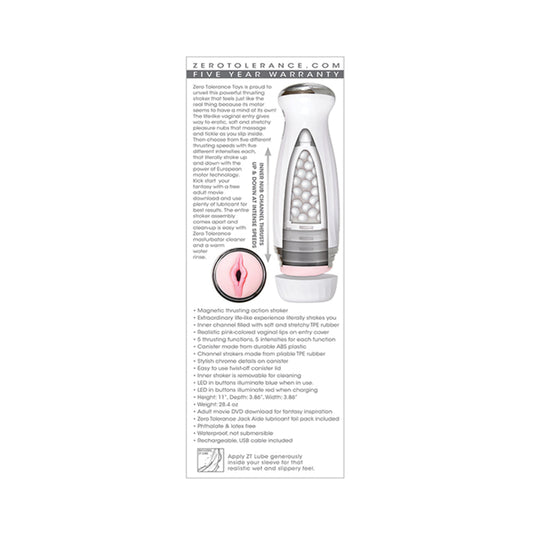 Zero Tolerance Thrusting Rechargeable Stroker