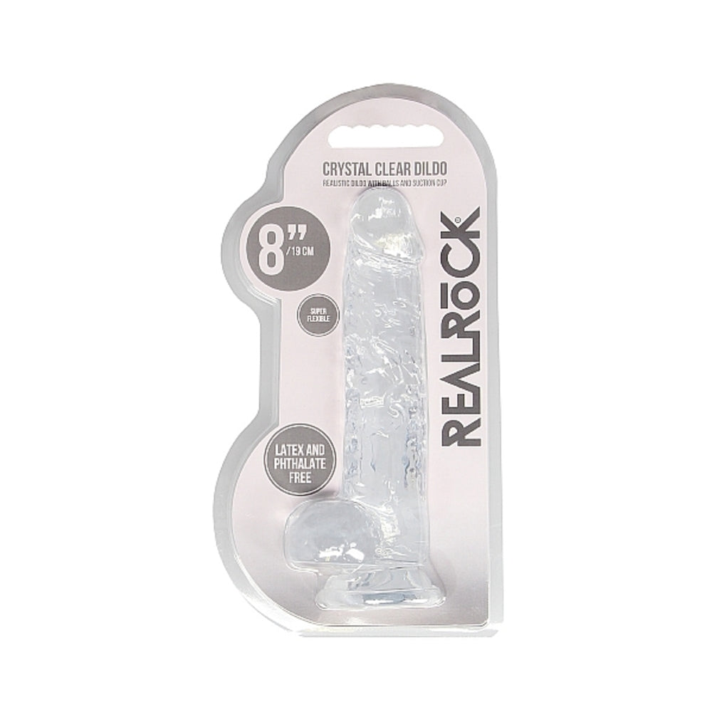Realrock Realistic Dildo With Balls 8 inches