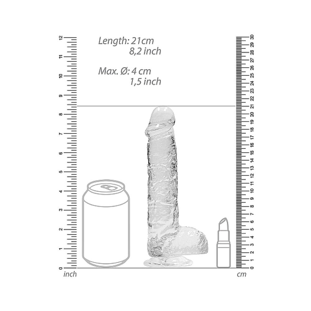Realrock Realistic Dildo With Balls 8 inches