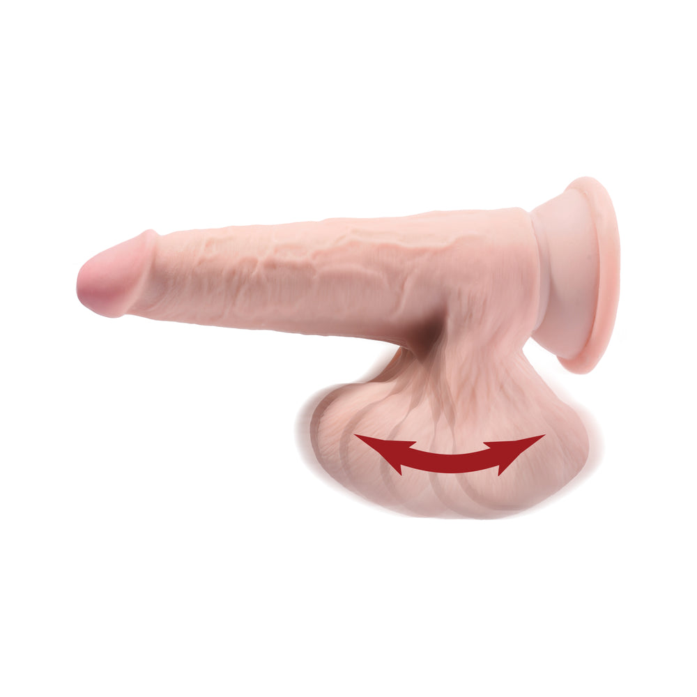 King Cock Triple Density Cock 8 In With Swinging Balls