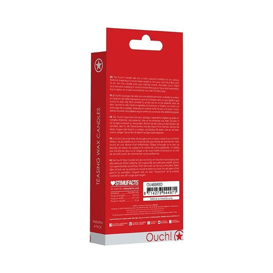 Ouch Teasing Wax Candles Large Paraffin 4-pack