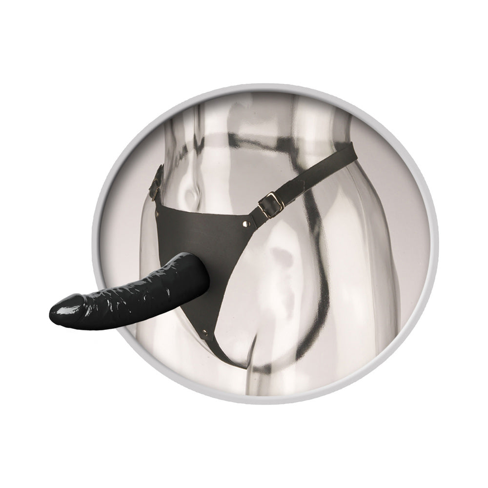 Fetish Fantasy Leather Strap-on Black