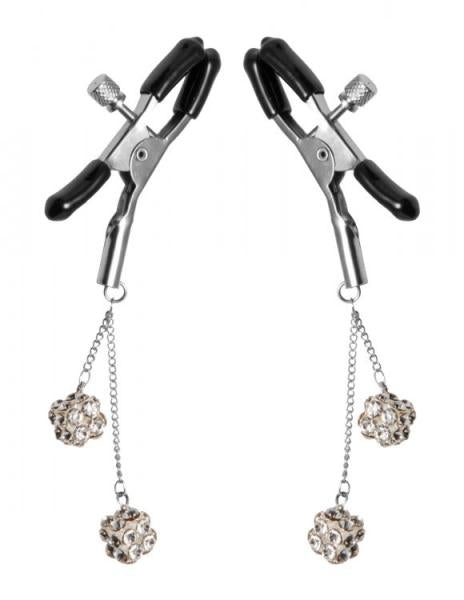 Ornament Adjustable Nipple Clamps Jewel Accents