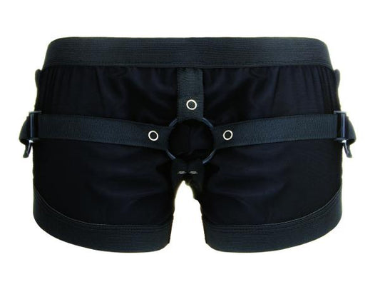 Realrock Boxer with Harness Black O/S
