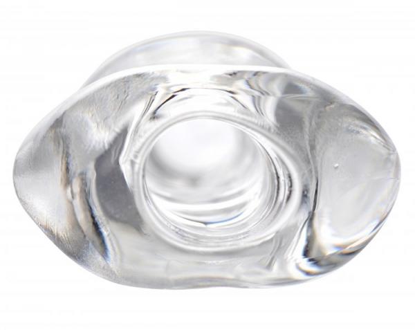 Tight Hole Clear Ribbed Penis Sheath