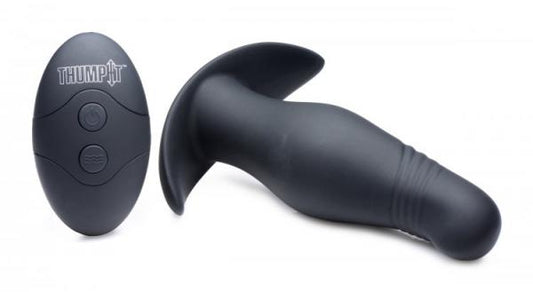 Kinetic Thumping 7X Rippled Anal Plug Black