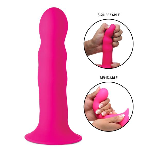 Squeeze-It Squeezable Wavy Dildo