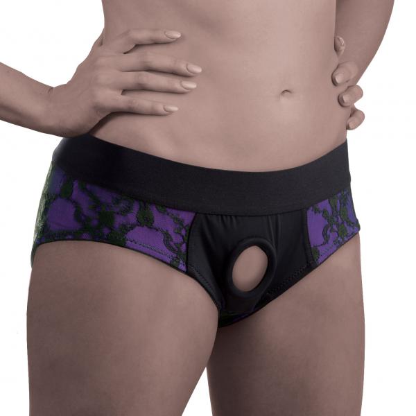 Lace Envy Crotchless Panty Harness - Lxl
