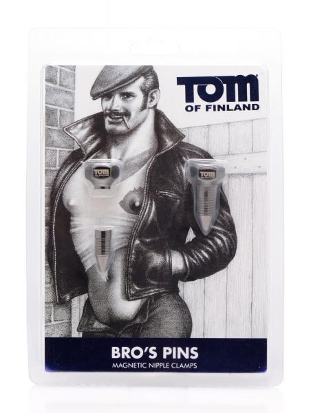 Tom Of Finland Bros Pins Magnetic Nipple Clamps