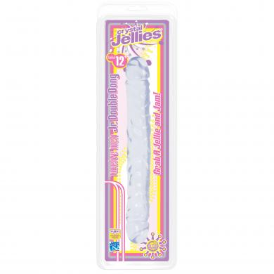 Jellies Jr 12" Double Dong - Clear