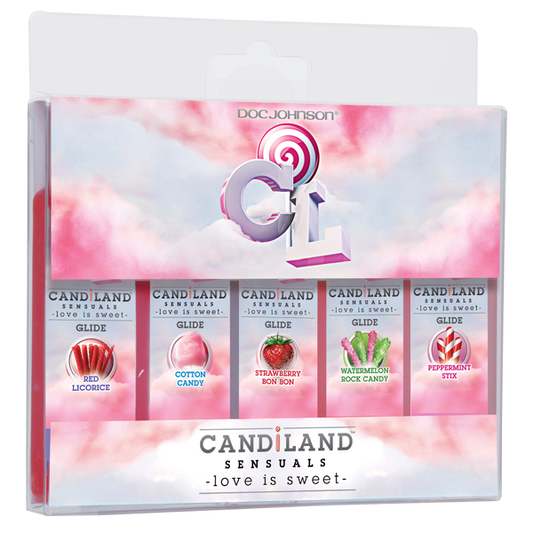 Candiland Glide 5 Flavors Pack 1oz Each Bottle