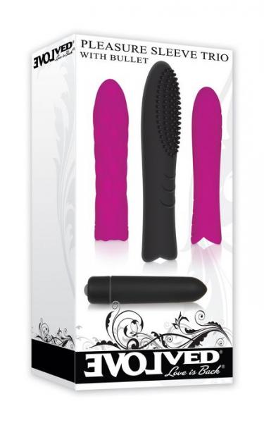 Pleasure Sleeve Trio with Bullet Vibrator