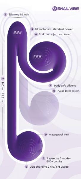 The Snail Vibe Purple (net)