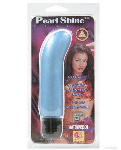 Pearl Shine Waterproof G Spot Vibe - Blue