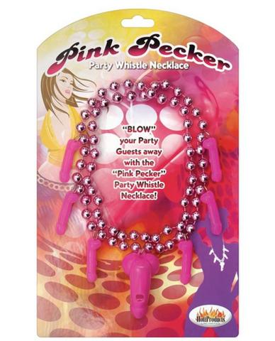 Pecker Whistle Necklace Pink