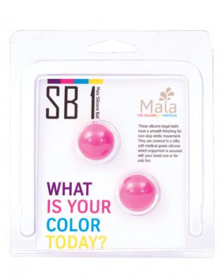 Kegel Balls Silicone Neon Pink