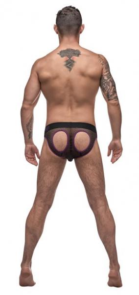 Airotic Mesh Butt Out Bikini Large Black