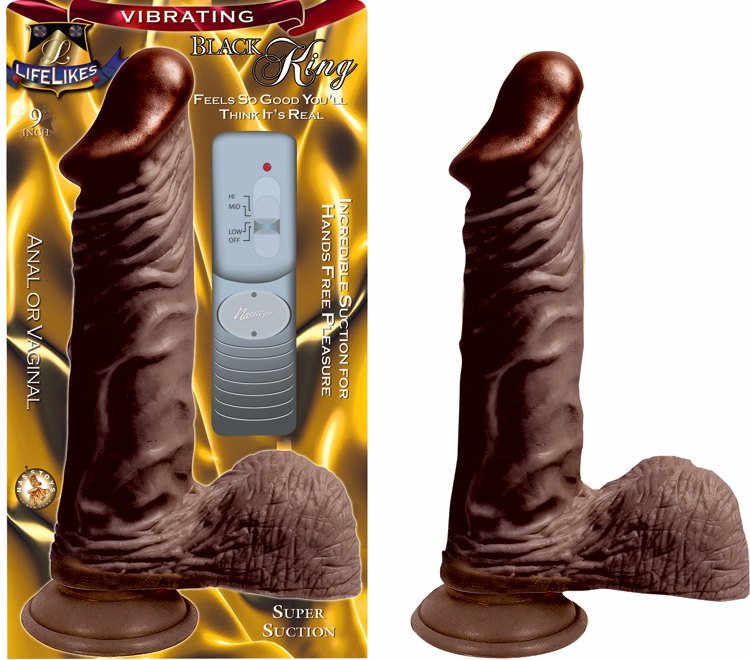 LIFELIKE VIBRATING BLACK KING