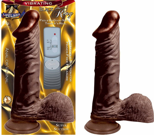 LIFELIKE VIBRATING BLACK KING