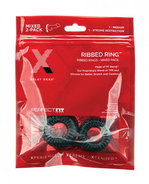 Xplay Pf Blend Premium Stretch Ribbed Ring 2 Pk
