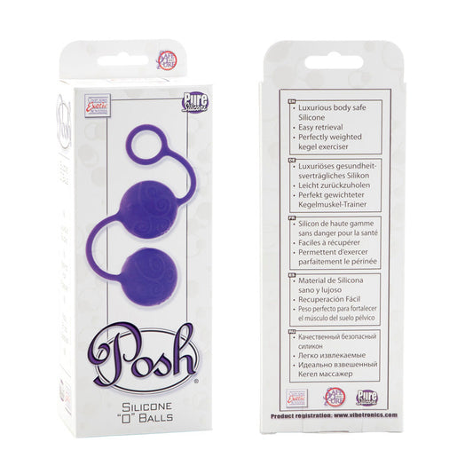 Posh Silicone O Balls - Purple