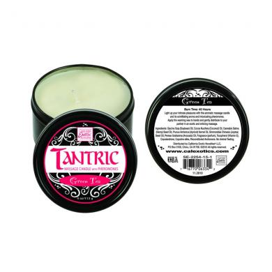 Tantric soy candle w/pheromones - green tea