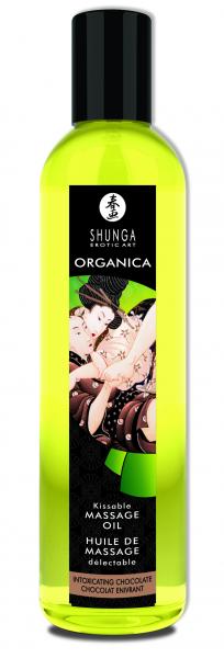 Shunga Organica Kissable Massage Oil Intoxicating Chocolate 8oz