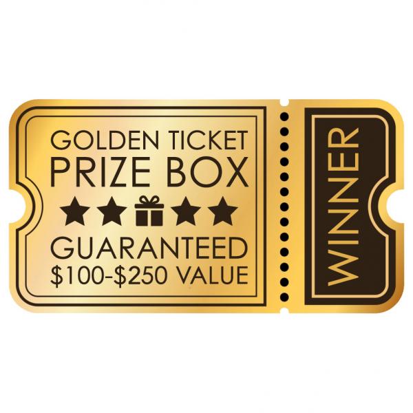 Golden Ticket Prize Box