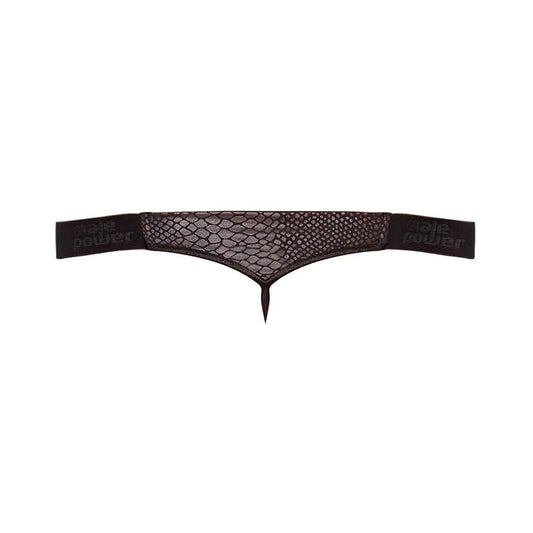 Male Power Cobra Micro V Thong L/XL Black