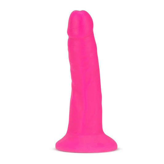Neo Elite - 6-inch Silicone Dual-density Cock - Neon Pink