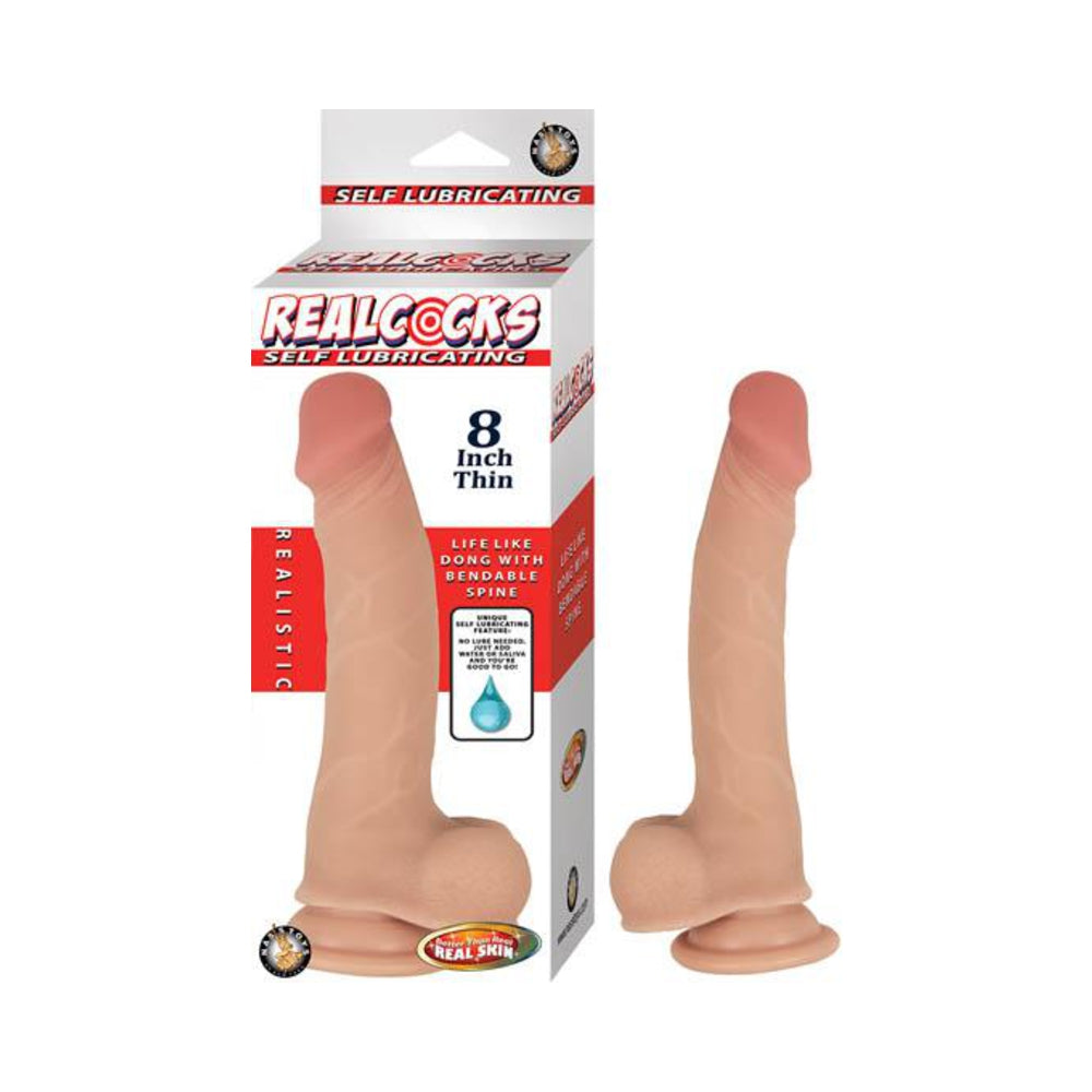 Realcocks Self Lubricating 8" Thin-flesh
