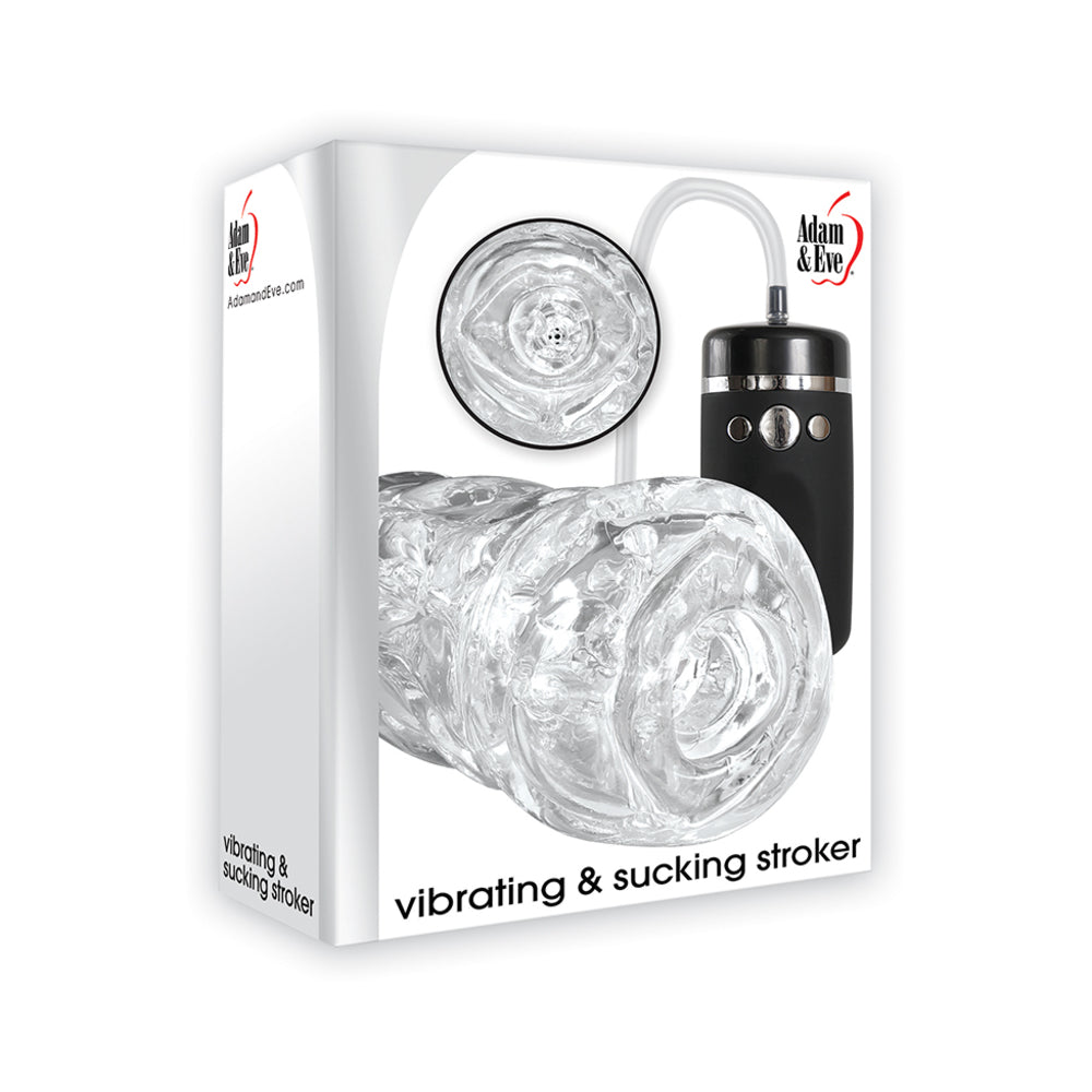 Vibrating & Sucking Blowjob Stroker Clear