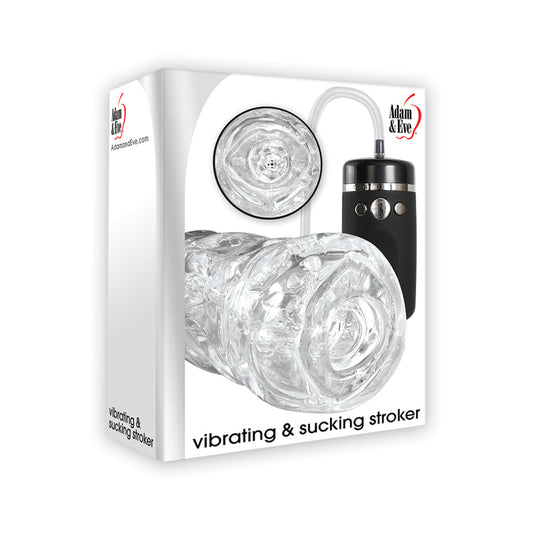 Vibrating & Sucking Blowjob Stroker Clear