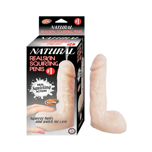 Natural Realskin Squirting Penis 01 6 inches Dildo