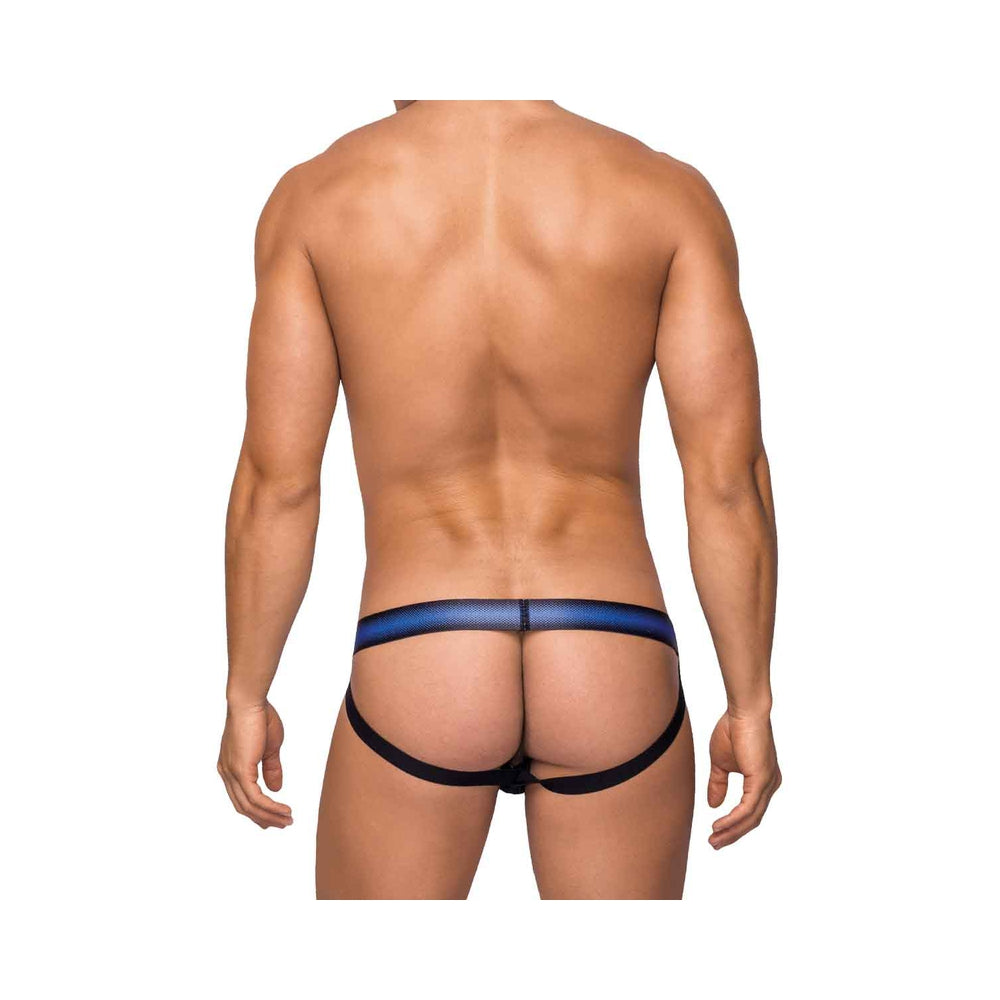 Male Power Pocket Pouch Jock With Pocket Cavity Black Sm