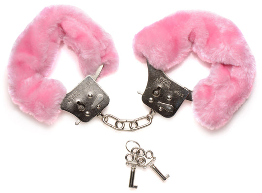 Caught In Candy Fur Handcuffs - Pink